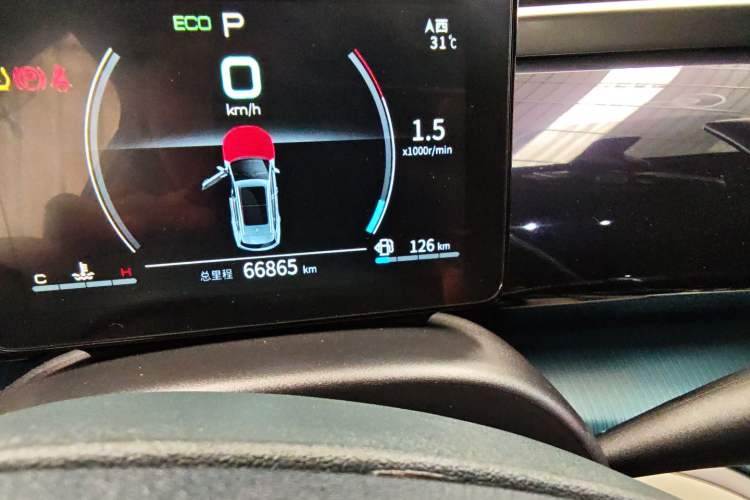 Used BYD Song Pro 2021 1.5T Automatic Xiaoyun Elite Edition Odometer Close Up