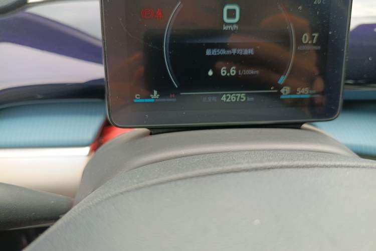 Used BYD Song Pro 2021 1.5T Automatic Xiaoyun Elite Edition Odometer Close Up