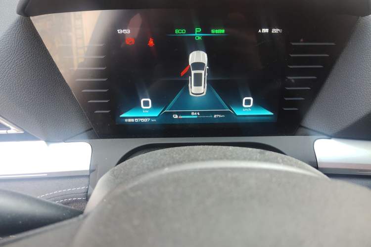Used BYD Song Pro New Energy 2019 EV High-Power Long-Range Flagship Model Odometer Close Up