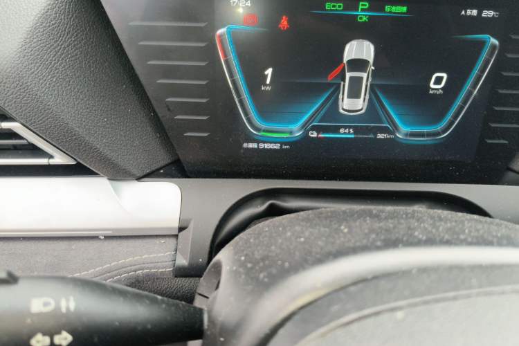 Used BYD Song Pro New Energy 2019 EV High-Power Long-Range Flagship Model Odometer Close Up