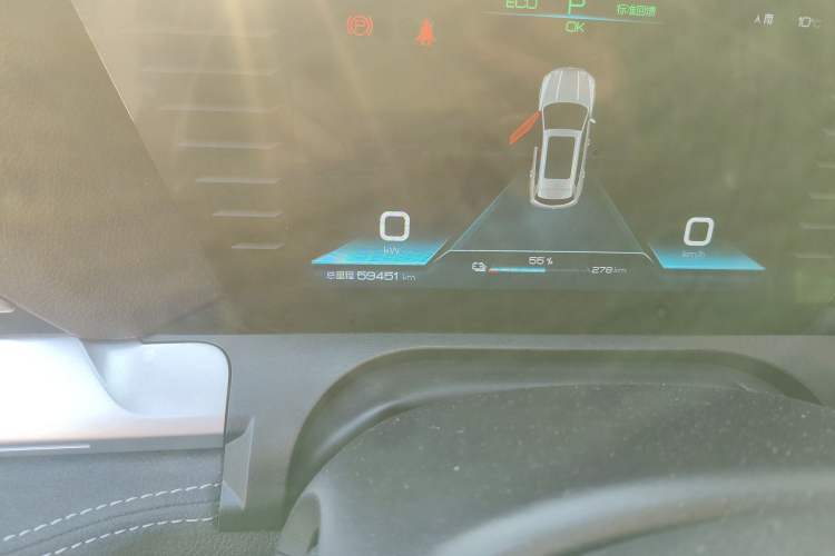 Used BYD Song Pro New Energy 2019 EV High-Power Long-Range Flagship Model Odometer Close Up