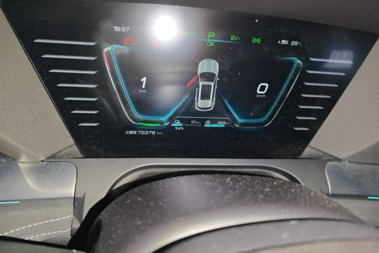Used BYD Song Pro New Energy 2019 DM 1.5T Four-Wheel Drive Performance Edition Flagship Model Odometer Close Up