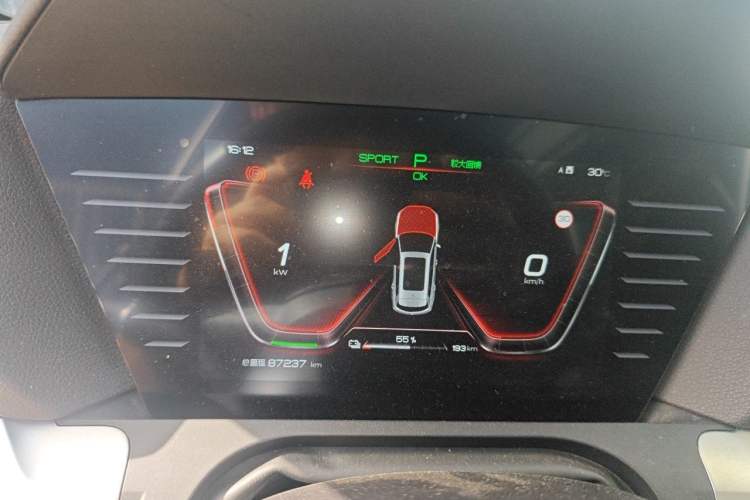Used BYD Song Pro New Energy 2019 EV High-Power Long-Range Flagship Model Instrument Cluster