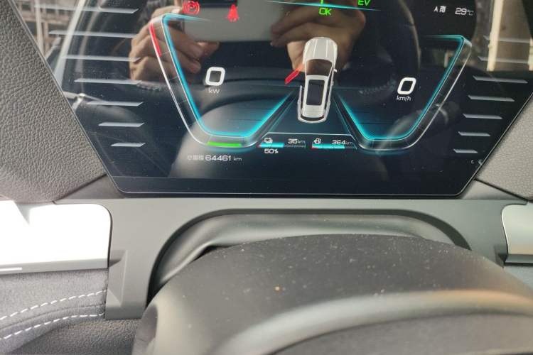 Used BYD Song Pro New Energy 2019 DM 1.5T Four-Wheel Drive Performance Edition Flagship Model Odometer Close Up