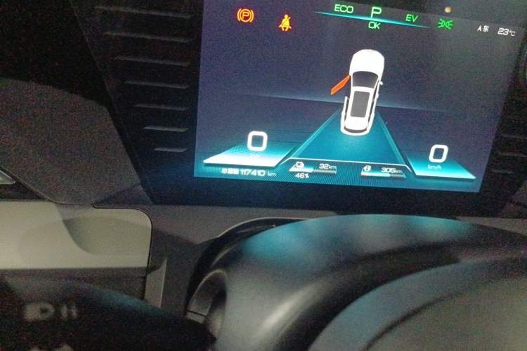 Used BYD Song Pro New Energy 2019 DM 1.5T Four-Wheel Drive Performance Edition Deluxe Model Odometer Close Up