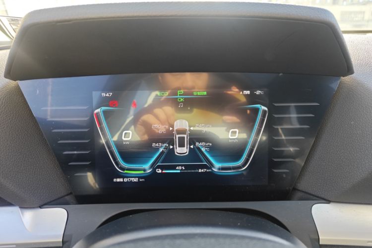 Used BYD Song Pro New Energy 2019 EV High-Power Long-Range Flagship Model Odometer Close Up