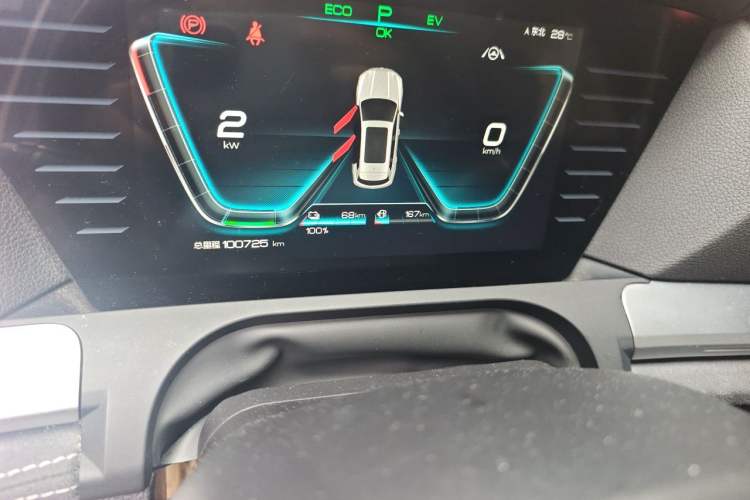 Used BYD Song Pro New Energy 2019 DM 1.5T Four-Wheel Drive Performance Edition Flagship Model Odometer Close Up