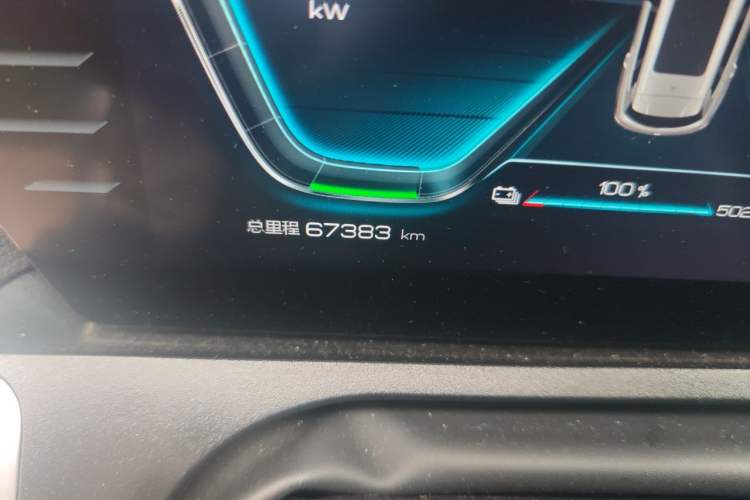 Used BYD Song Pro New Energy 2019 EV High-Power Long-Range Flagship Model Odometer Close Up