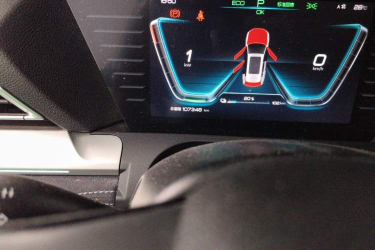 Used BYD Song Pro New Energy 2019 EV High-Power Long-Range Flagship Model Odometer Close Up