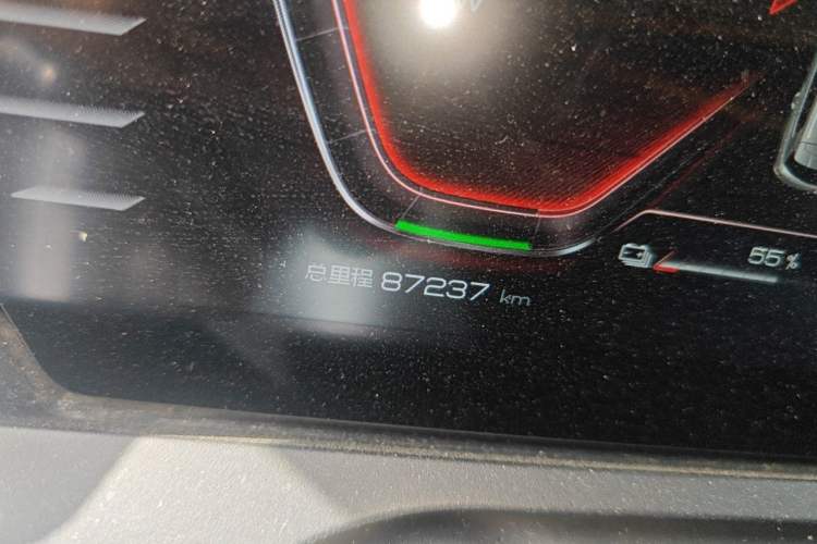 Used BYD Song Pro New Energy 2019 EV High-Power Long-Range Flagship Model Odometer Close Up