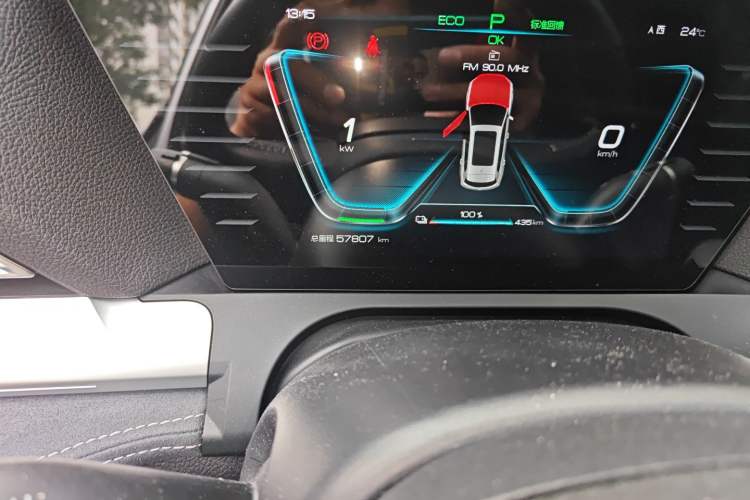 Used BYD Song Pro New Energy 2019 EV High-Power Long-Range Flagship Model Odometer Close Up