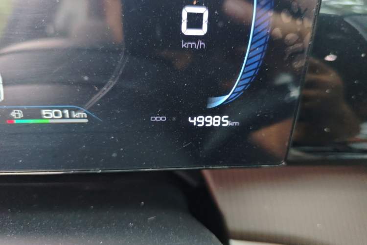 Used BYD Song Pro New Energy 2022 DM-i 110km Flagship Model Odometer Close Up