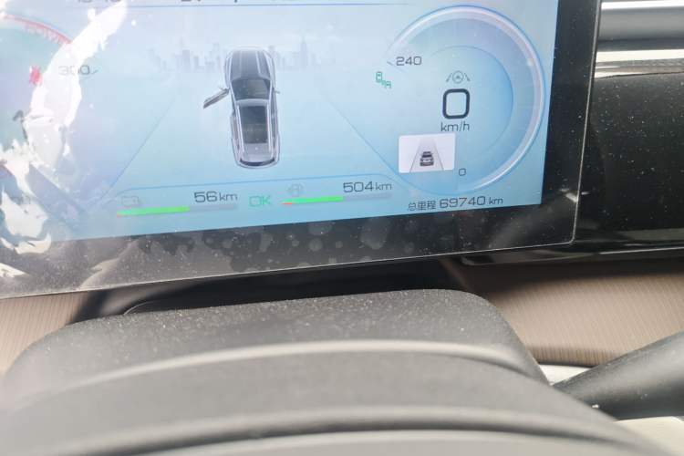 Used BYD Song Pro New Energy 2022 DM-i 110km Flagship Pro Model Odometer Close Up
