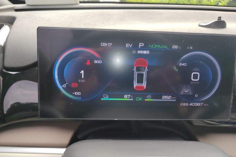 Used BYD Song Pro New Energy 2022 DM-i 110km Flagship Pro Model Odometer Close Up