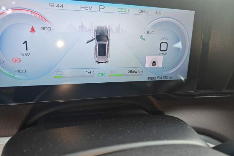 Used BYD Song Pro New Energy 2022 DM-i 110km Flagship Pro Model Odometer Close Up