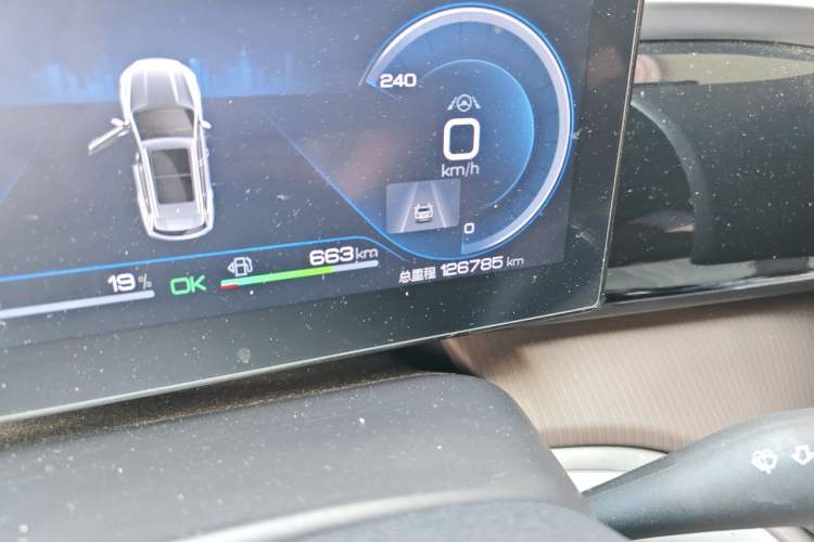 Used BYD Song Pro New Energy 2022 DM-i 51km Prestige Model Odometer Close Up