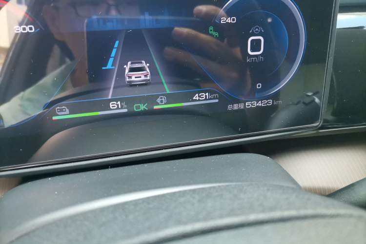 Used BYD Song Pro New Energy 2022 DM-i 110km Flagship Model Odometer Close Up