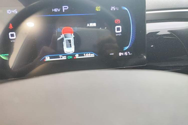 Used BYD Song Pro New Energy 2022 DM-i 51km Luxury Model Odometer Close Up