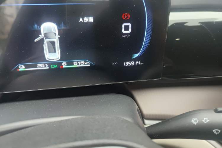 Used BYD Song Pro New Energy 2022 DM-i 51km Luxury Model Odometer Close Up