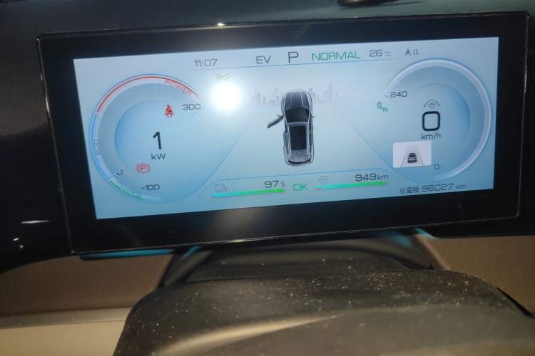 Used BYD Song Pro New Energy 2022 DM-i 110km Flagship Pro Model Odometer Close Up