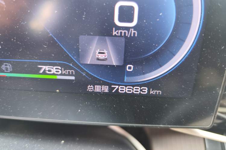 Used BYD Song Pro New Energy 2022 DM-i 110km Flagship Pro Model Odometer Close Up