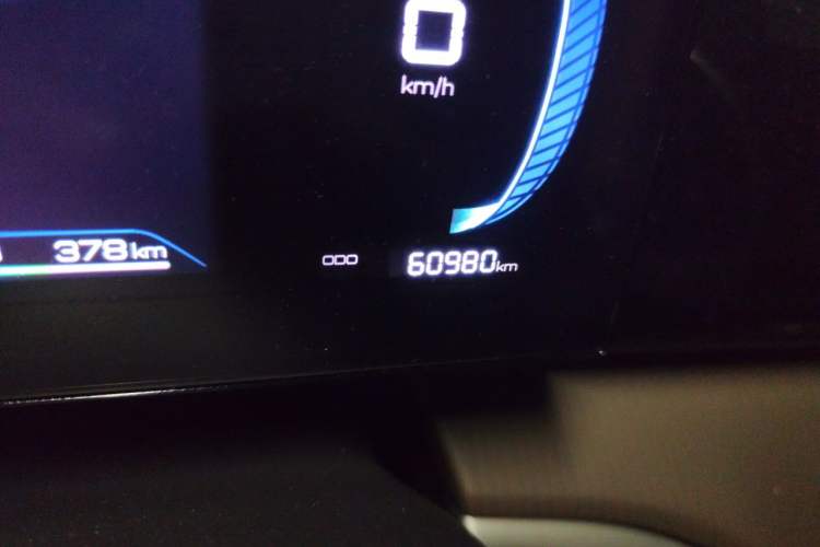 Used BYD Song Pro New Energy 2022 DM-i 51km Luxury Model Odometer Close Up