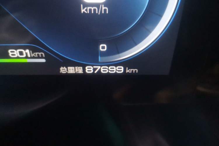 Used BYD Song Pro New Energy 2022 DM-i 110km Flagship Pro Model Odometer Close Up