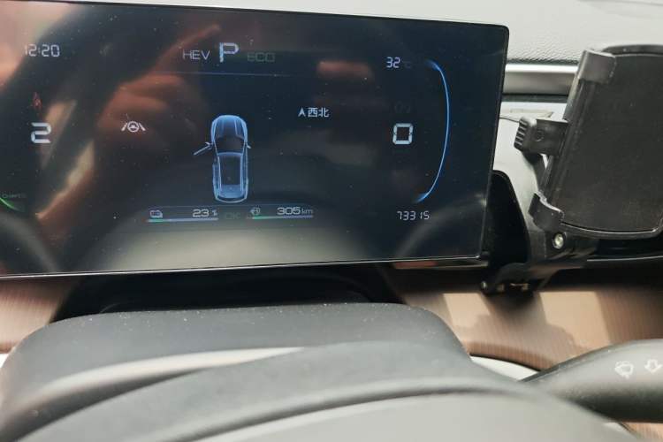 Used BYD Song Pro New Energy 2022 DM-i 51km Prestige Model Odometer Close Up