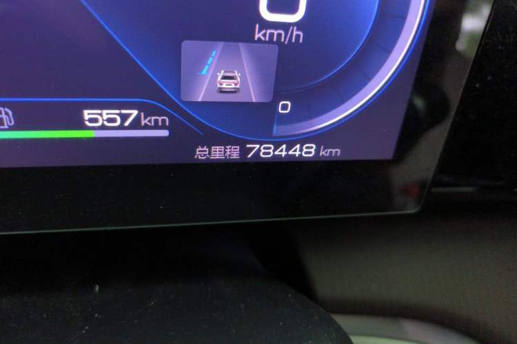 Used BYD Song Pro New Energy 2022 DM-i 110km Flagship Pro Model Odometer Close Up