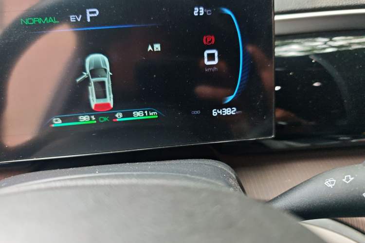 Used BYD Song Pro New Energy 2022 DM-i 110km Flagship Model Odometer Close Up