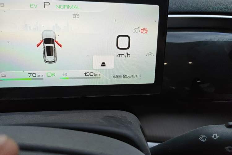 Used BYD Song Pro New Energy 2023 Champion Edition DM-i 110KM Beyond Model Odometer Close Up