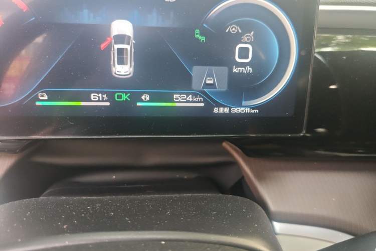 Used BYD Song Pro New Energy 2023 Champion Edition DM-i 110KM Excellence Model Odometer Close Up