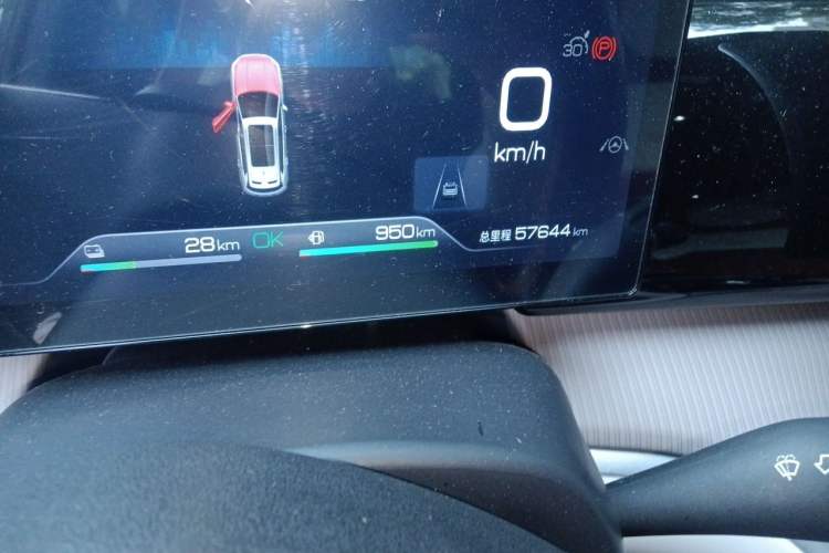 Used BYD Song Pro New Energy 2023 Champion Edition DM-i 110KM Beyond Model Odometer Close Up
