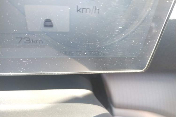 Used BYD Song Pro New Energy 2023 Champion Edition DM-i 110KM Excellence Model Odometer Close Up