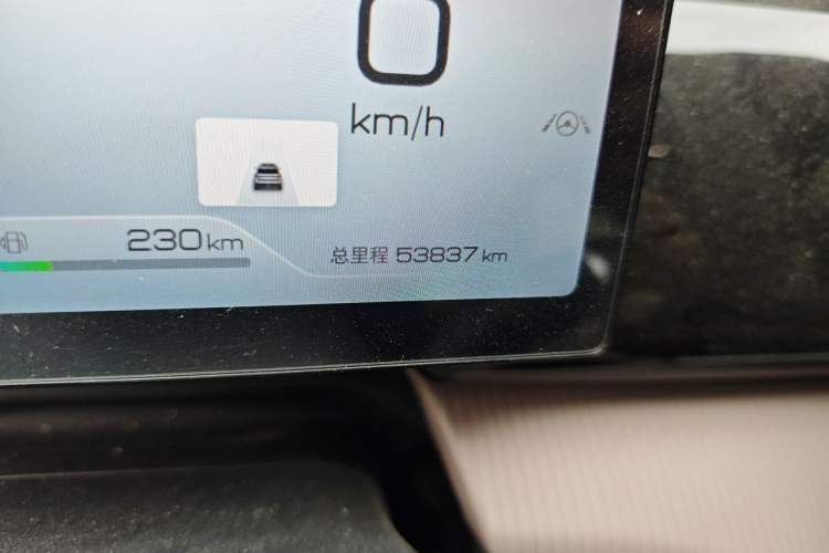 Used BYD Song Pro New Energy 2023 Champion Edition DM-i 110KM Excellence Model Odometer Close Up