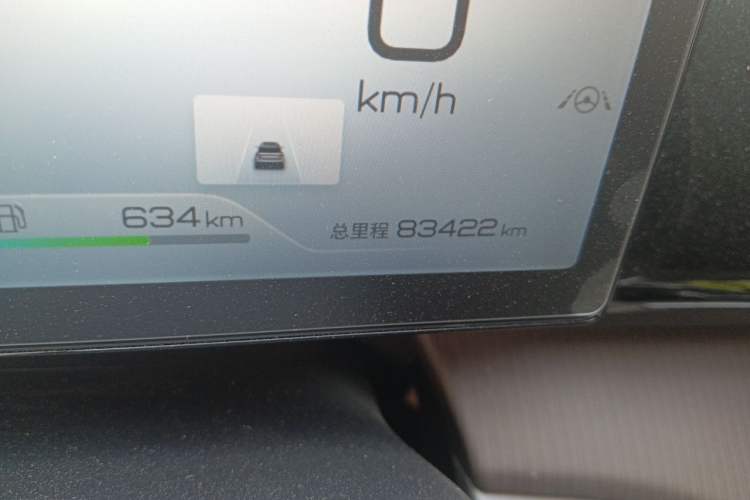 Used BYD Song Pro New Energy 2023 Champion Edition DM-i 110KM Excellence Model Odometer Close Up