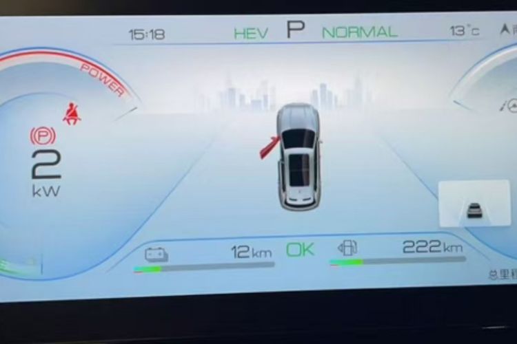 Used BYD Song Pro New Energy 2023 Champion Edition DM-i 110KM Beyond Model Odometer Close Up
