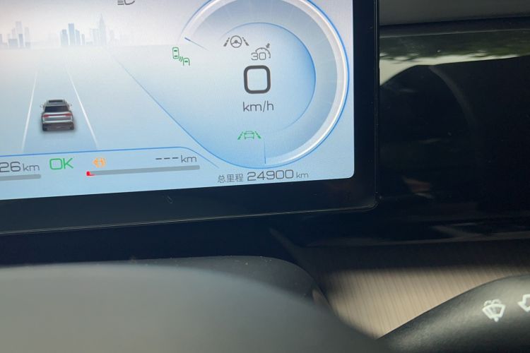Used BYD Song Pro New Energy 2024 HONOR Edition DM-i 110KM Excellence Model Odometer Close Up