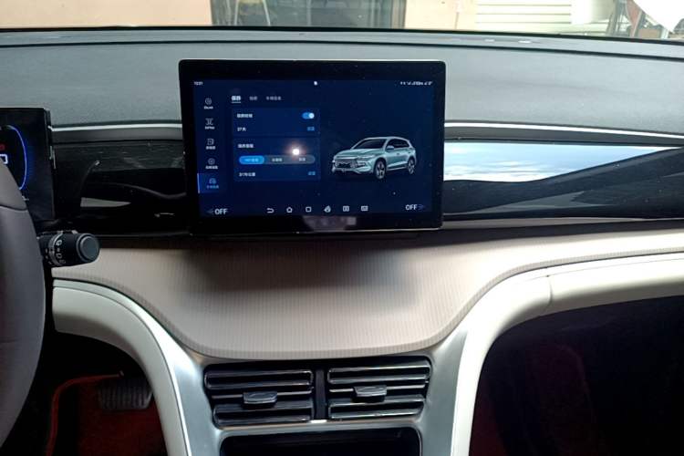 Used BYD Song Pro New Energy 2024 HONOR Edition DM-i 71KM Navigation Model Audio And AC Panel