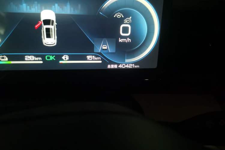 Used BYD Song Pro New Energy 2024 HONOR Edition DM-i 110KM Beyond Model Odometer Close Up
