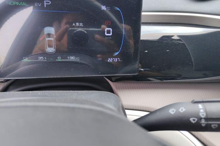 Used BYD Song Pro New Energy 2024 HONOR Edition DM-i 71KM Navigation Model Odometer Close Up