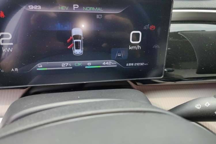 Used BYD Song Pro New Energy 2024 HONOR Edition DM-i 110KM Beyond Model Odometer Close Up