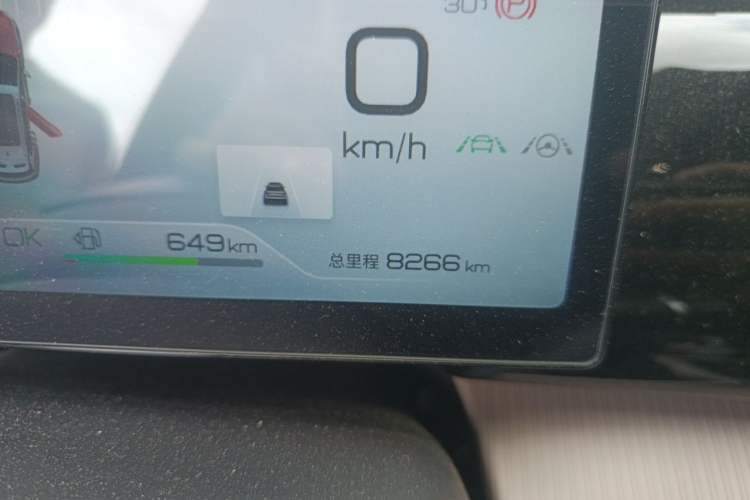 Used BYD Song Pro New Energy 2024 HONOR Edition DM-i 110KM Beyond Model Odometer Close Up