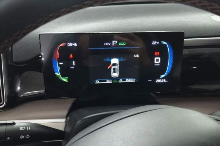 Used BYD Song Pro New Energy 2024 HONOR Edition DM-i 71KM Navigation Model Odometer Close Up