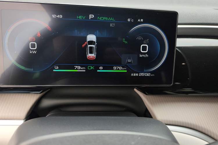 Used BYD Song Pro New Energy 2024 HONOR Edition DM-i 110KM Excellence Model Odometer Close Up