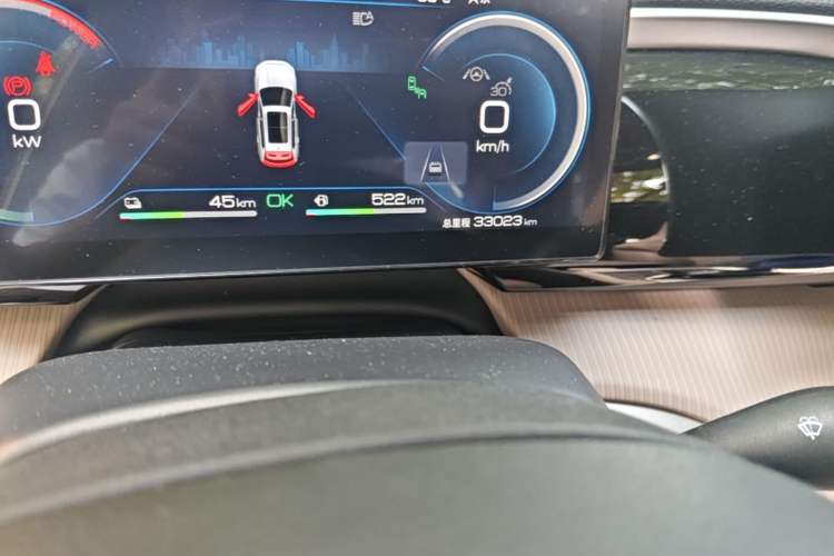 Used BYD Song Pro New Energy 2024 HONOR Edition DM-i 110KM Excellence Model Odometer Close Up