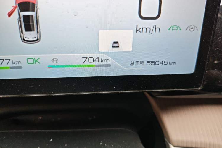 Used BYD Song Pro New Energy 2024 HONOR Edition DM-i 110KM Beyond Model Odometer Close Up