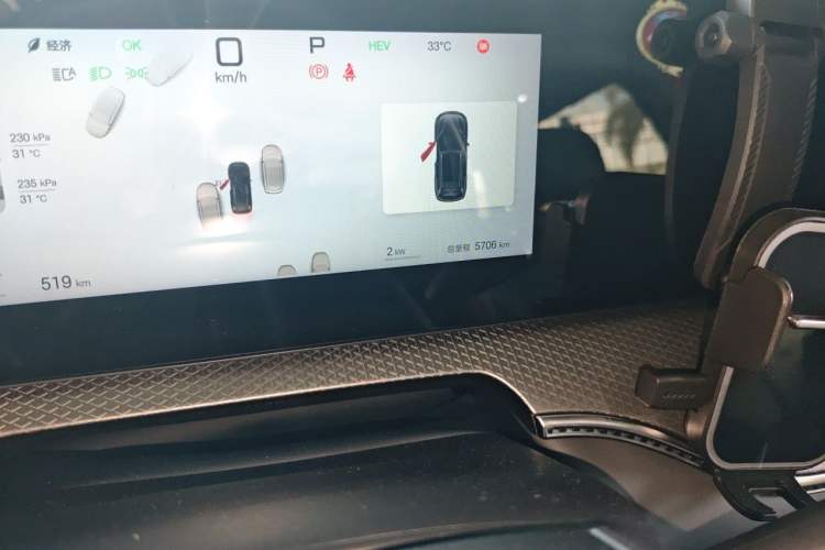 Used BYD Song Pro New Energy 2025 Second-Generation Intelligent Driving Version DM-i 115KM Superior Trim Odometer Close Up