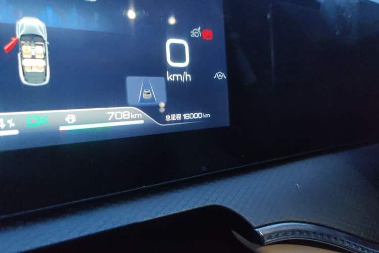 Used BYD Song Pro New Energy 2025 Second-Generation DM-i 115KM Overachiever Trim Odometer Close Up