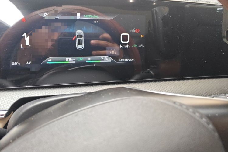 Used BYD Song Pro New Energy 2025 Second-Generation DM-i 115KM Overachiever Trim Odometer Close Up